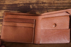 Handmade Leather Mens Cool Wallet Men Slim Wallets Front Pocket Wallet for Men