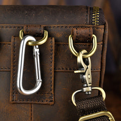 Leather Belt Pouch Mens Small Cases Waist Bag Hip Pack Belt Bag Fanny Pack Bumbag for Men