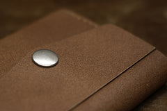Handmade Leather Mens Cool billfold Wallet Card Holder Small Card Slim Wallets for Men