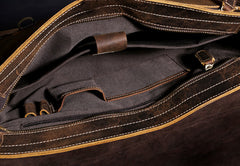 Genuine Leather Mens Cool Messenger Bag Briefcase Chest Bag Bike Bag Cycling Bag for men