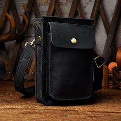 Leather Belt Pouch Mens Small Cases Waist Bag Hip Pack Belt Bag Fanny Pack Bumbag for Men
