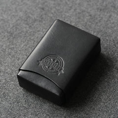 Handmade Brown Leather Mens 20pcs Cigarette Case Cool Custom Cigarette Case for Men - iwalletsmen