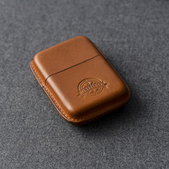 Cool Black Leather Mens 14pcs Cigarette Holder Case Cool Custom Cigarette Case for Men - iwalletsmen