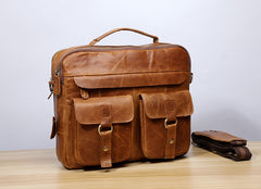 Genuine Leather Mens Cool Messenger Bag Chest Bag Bike Bag Cycling Bag for men