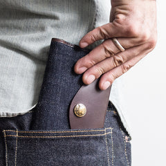 Genuine Leather Jean Mens Cool Long Leather Wallet Men Cards Wallets Bifold for Men