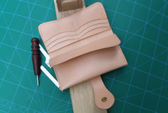 Handmade Leather Mens Long Wallet Cool Handmade Long Wallet for Men - iwalletsmen