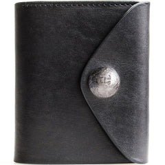 Genuine Leather Mens Cool billfold Leather Wallet Men Small Wallets Bifold for Men