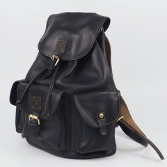 Vintage Mens Leather School Backpacks Satchel Backpack Leather Travel Backpack for Men - iwalletsmen