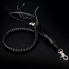 Handmade Leather Braided Wallet Chain Biker Wallet Chain Trucker Chain for Men - iwalletsmen