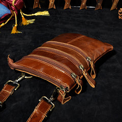 Leather Belt Pouch Mens Small Cases Waist Bag Hip Pack Belt Bag Fanny Pack Bumbag for Men