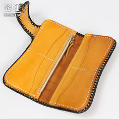 leather tooling wallets Tooled Leather Wallet Handmade Biker Chain Wallets Leather Wallet On A Chain