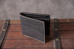 Handmade Leather Mens Cool Wallet Men Slim Wallets Front Pocket Wallet for Men