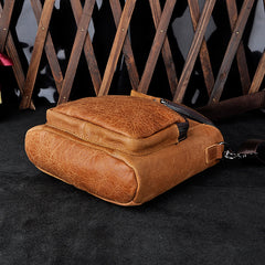 Leather Belt Pouch Mens Small Cases Waist Bag Hip Pack Belt Bag Fanny Pack Bumbag for Men