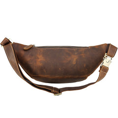 Cool Mens Leather Belt Bag Fanny Pack Waist Bags For Men - iwalletsmen