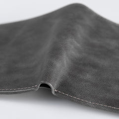 Handmade Leather Mens Cool Slim Leather Wallet Men Small Wallets Bifold for Men