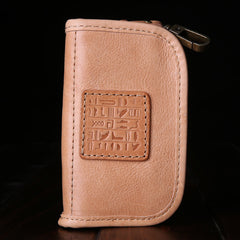 Genuine Leather Mens Cool Key Wallet Car Key Holder Car Key Case for Camel Men