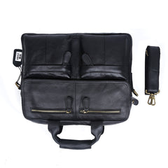 Genuine Leather Mens Cool Messenger Bag Briefcase Chest Bag Bike Bag Cycling Bag for men