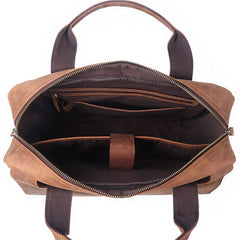 GENUINE LEATHER MENS COOL MESSENGER BAG BRIEFCASE WORK BAG BUSINESS BAG FOR MEN - iwalletsmen