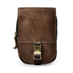 Leather Belt Pouch Mens Small Cases Waist Bag Hip Pack Belt Bag Fanny Pack Bumbag for Men