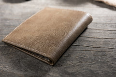 Handmade Leather Mens Cool Slim Leather Wallet Men Small Wallets Bifold for Men