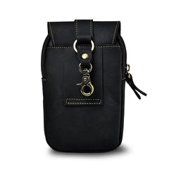 Leather Belt Pouch Mens Small Cases Waist Bag Hip Pack Belt Bag Fanny Pack Bumbag for Men