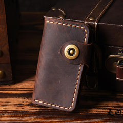 Handmade Leather Mens Cool Key Wallet Key Holder Car Key Case for Men