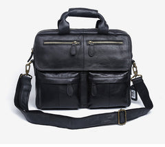 Genuine Leather Mens Cool Messenger Bag Briefcase Chest Bag Bike Bag Cycling Bag for men