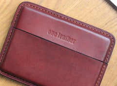 Handmade Black Leather Slim Mens 10pcs Cigarette Holder Case Cool Custom Cigarette Case for Men - iwalletsmen