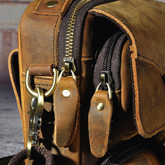 Leather Belt Pouch Mens Small Cases Waist Bag Hip Pack Belt Bag Fanny Pack Bumbag for Men