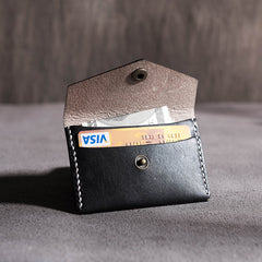 Handmade Leather Mens Cool billfold Wallet Card Holder Small Card Slim Wallets for Men - iwalletsmen