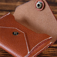 Handmade Mens Cool billfold Leather Wallet Men Small Card Slim Wallets Bifold for Men - iwalletsmen