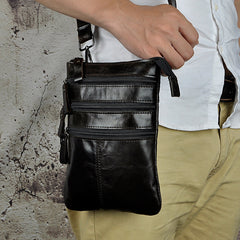 Leather Belt Pouch Mens Small Cases Waist Bag Hip Pack Belt Bag Fanny Pack Bumbag for Men