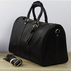 Cool Leather Mens Overnight Bag Weekender Bag Vintage Travel Bags Duffle Bag for Men - iwalletsmen