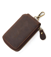 Handmade Leather Mens Cool Key Wallet Car Key Holder Case Card Wallet for Men