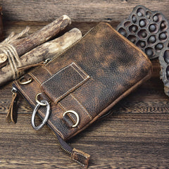 Leather Belt Pouch Mens Cases Waist Bag Hip Pack Belt Bag Fanny Pack Bumbag for Men