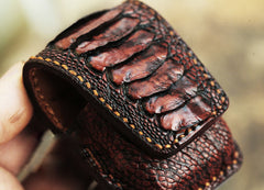 Cool Zippo Case Brown Leather Zippo Lighter Cases with Loop Zippo lighter Holders with clips hard zipper case