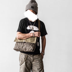 Canvas Mens Cool Small Messenger Bag iPad Bag Chest Bag Bike Bag Cycling Bag for men - iwalletsmen