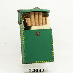 Cool Handmade Leather Womens Green Cigarette Holder Case for Women - iwalletsmen