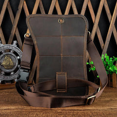 LEATHER MEN FANNY PACK SMALL WAIST BAG HIP PACK BELT BAG BUMBAG FOR MEN - iwalletsmen