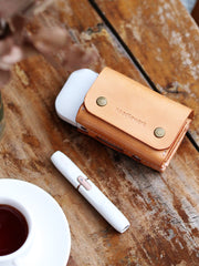Cool Leather Mens IQOS Cigarette Case With Belt Loop IQOS Holder Belt Clip for Men - iwalletsmen