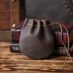 MINI Leather Drawstring Coin Pouch Medieval Pouch Medieval Coin Pouch Renaissance Costume Accessories LARP