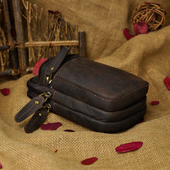 Leather Belt Pouch Mens Small Cases Waist Bag Hip Pack Belt Bag Fanny Pack Bumbag for Men