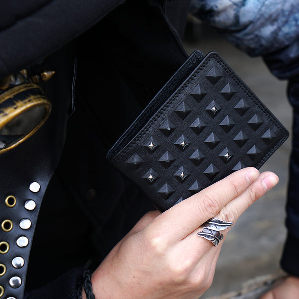 Genuine Leather Mens Cool billfold Leather Wallet Men Small Zipper Wallets for Men - iwalletsmen