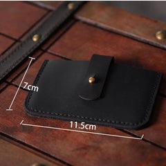 Handmade Mens Cool billfold Leather Wallet Men Small Card Slim Wallets Bifold for Men - iwalletsmen