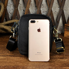 Leather Belt Pouch Mens Small Cases Waist Bag Hip Pack Belt Bag Fanny Pack Bumbag for Men