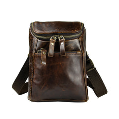 Leather Belt Pouch Mens Small Cases Waist Bag Hip Pack Belt Bag Fanny Pack Bumbag for Men