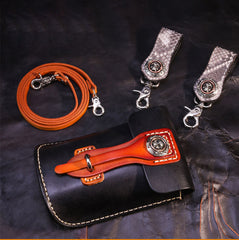 Leather Belt Pouch Mens Small Cases Waist Bag Hip Pack Belt Bag Fanny Pack Bumbag for Men