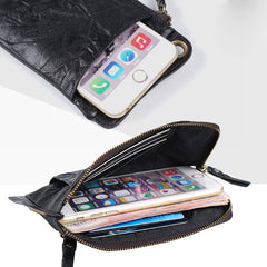 Handmade Mens Cool Long Leather Chain Wallet Cards Biker Trucker Wristlet Wallet - iwalletsmen