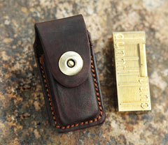 Cool Mens Leather Dunhill Rollagas Lighter Case with Loop Dunhill lighter Holder with clips - iwalletsmen