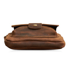 Leather Belt Pouch Mens Cases Waist Bag Hip Pack Belt Bag Fanny Pack Bumbag for Men